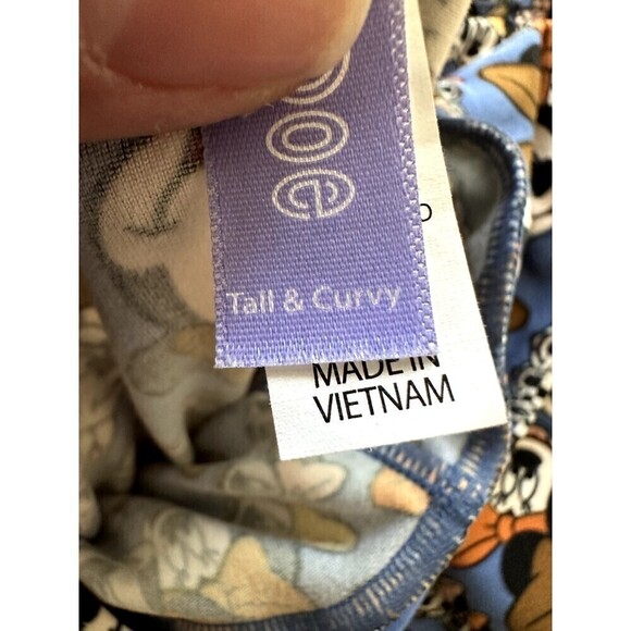 LuLaRoe Blue Mickey Mouse Leggings Disney Woman's One Size Tall & Curvy - Picture 3 of 16